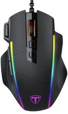 Pictek PC278A Wired Gaming Mouse - 8000DPI, 8 Prog Btns, RGB, Ergo, Right-Handed picture