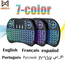 Mini Wireless Keyboard Remote Touchpad 2.4AireSmart TV Android TV Box PC Backlit picture
