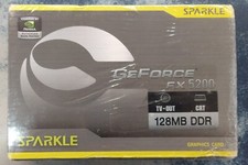 Sparkle GeForce FX 5200 tv-out CRT 128MB DDR Unopened/Untested AS-IS Box/Package picture