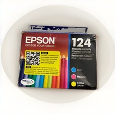 Genuine Epson 124 T124520  Tri Color Inkjet Cartridge Pack Exp 12/27 NEW J picture