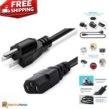 Reliable 3-Prong AC Power Cord - 6.6ft, Safe for Indoor & Outdoor Fitness Use picture