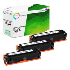 TCT 3PK 125A Toner Set CB541A CB542A CB543A For HP Color LaserJet CP1215 CP1515 picture