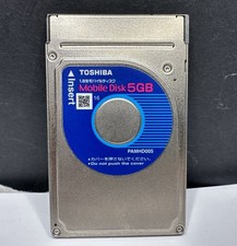 HARD DRIVE TOSHIBA PCMCIA 5 GB HARD DRIVE, MOBILE DISK 5GB, RARE VINTAGE HDD picture