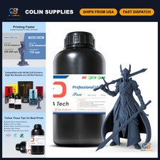 Fast ABS-Like 3D Printer Resin, Non-Brittle, Navy Grey, 1kg - High-Quality Print picture