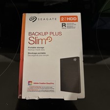 Seagate 2TB Backup Plus Slim Portable External Hard Drive USB 3.0, Black, STHN20 picture