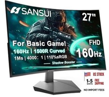 27 Inch Curved 160Hz Gaming Monitor, 1500R Curved Computer Gaming 27.0001 picture