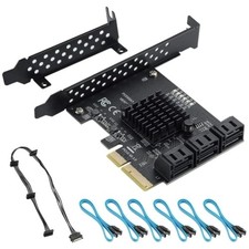 6 Ports SATA Controller Card with Cables picture