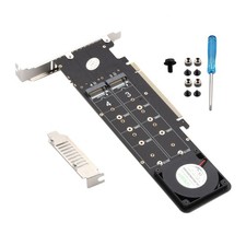 New Supports 4 Nvme M.2 SSD Expansion Split Card PCIE 4.0 x16 4 x 32Gbps picture