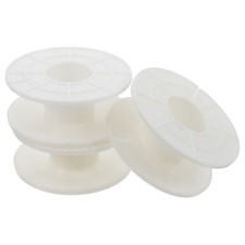 Portable 3Pcs Cord Storage Reel Set Durable Plastic Cable Carrier White picture