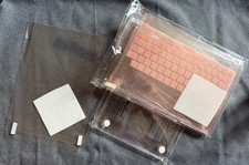 NEW Pink Glitter and Clear MacBook NEO Case 13 inch with Pink Keyboard Cover picture