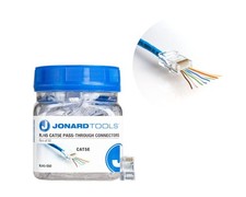 Jonard Tools Rj45-550 Cat5E Rj45 Pass-Through Connectors For Network Cables picture