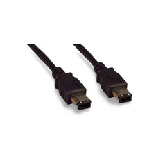 10ft Firewire Cable 6 Pin to 6 Pin - Black picture