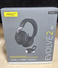 Jabra Evolve2 85 28599-989-989 USB-A UC Stereo Stand Black Wireless Headset-New picture