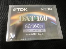 NEW TDK DATA Cartridge DAT160 DDS6 8mm wide tape 80/160GB same as HP C8011A picture