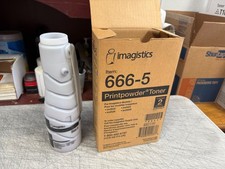 1 BOTTLE - GENUINE OCE-PITNEY BOWES IMAGISTIC 6665 - L 666-5 - L TONER BLACK picture