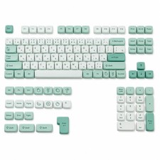Mint Green Matcha MOA Profile Dye Sub PBT Keycap Set Japanese 125 Keys Kit picture