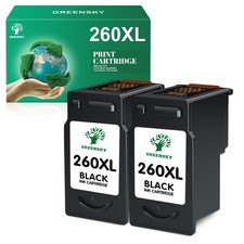 2PK PG-260XL Black Ink Cartridge For Canon 260XL Ink Pixma TR7020 TS5320 TS6420 picture