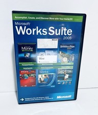 Microsoft Works Suite 2005 Software WORD 2002 WORKS 8 Picture It & More With Key picture
