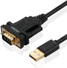 6ft USB to RS232 Serial Adapter with FTDI Chipset for Reliable Data Transfer picture