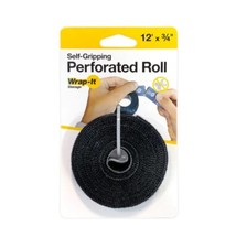 Wrap-It Storage - 12-ft. Self-Gripping Hook and Loop Perforated Roll for Cords picture