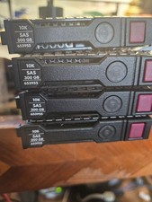 Lot of 4 HPE 300GB 6G 2.5 SAS 10K HDD Gen8 and later HPE servers 652564-B21 picture