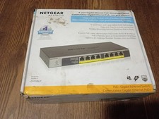 NETGEAR GS108LP 8-Port Gigabit Ethernet PoE+ Unmanaged Switch 60W NEVER USED picture