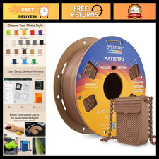 High-Speed Matte TPU Filament 1.75mm 95A, 1kg - Flexible 3D Printing Material, B picture