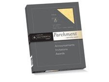Parchment Specialty Paper, 8 1/2 x 11, 24 Lb, Gold, Pack Of 100 picture