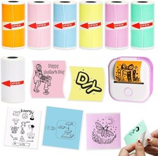 7 Rolls Mini Printer Sticker Paper 53x28mm for Phomemo T02/M02/M02S/PRO Mini picture