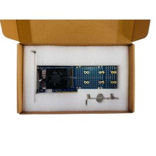 M.2 NVMe SSD PCIe x8 Adapter w/ PLX88024 PCI Express 4.0 4 Port M.2 IT Mode picture