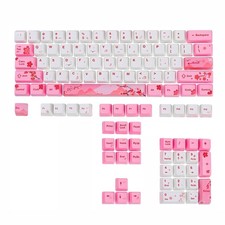 GTSP 104 Pink Keycaps Cute Japanese Custom Dye Sub OEM Profile For MX Switch picture