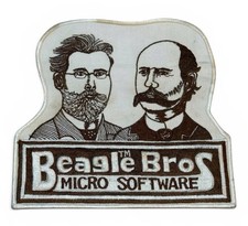 Vintage 1980s Beagle Bros Micro Software Promotional Patch Apple II Retro Tech picture