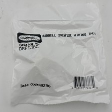 Lot of 50 HUBBELL BRFTJ6C Snap-On Modular Jacks 6-POS USOC Wired White 24/26AWG picture