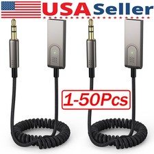 USA Aux to Bluetooth 5.1 Adapter 3.5mm Bluetooth Receiver Microphone for Car Lot picture