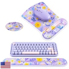 Ospelelf Mouse Pad Wrist Rest And Ergonomic Gel Keyboard Hand Wrist, Support picture