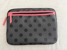 Studio C Pink & Black Polka Dot Laptop Case 14”X 10” picture
