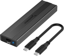 SABRENT Tool-Free Nvme & SATA M.2 SSD Enclosure, USB 3.2 Type-C (EC-SNVE) picture