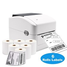 Thermal Shipping Label Printer Barcode USB With 6 rolls 2100 labels picture