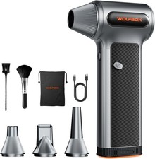 WOLFBOX MF200-2PK Compressed Air Duster, 2 Swappable Batteries & Case For Car picture