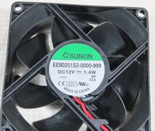 1pc DC Fan SUNON EE80251S2-0000-999 80x80x25mm 12V 1.4W 37CFM 2pin Connector picture