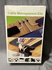 Cord Management Organizer Kit 4 Cable Sleeve Split With 41 Self Adhesive picture