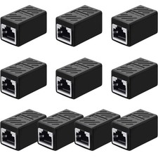 RJ45 Female To Female CAT6 CAT5e Network LAN Ethernet Connector Adapter Plug picture
