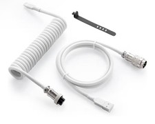 Coiled USB Cable Metal Aviation Mechanical Keyboards Cable for Gaming Setups picture