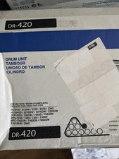 GENUINE - BROTHER DR-420 DRUM UNIT - 12,000 PAGES - OPEN BOX Foil Unoened picture