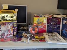 Vintage PrintMaster Premier 7.0 – Complete 7-CD Set w/ Art Discs, Manuals picture