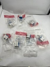 (QTY 7) Legrand Clarity Enhanced Cat 5e Jack 2-Port Fog White & Blue TJ5E00-36 picture