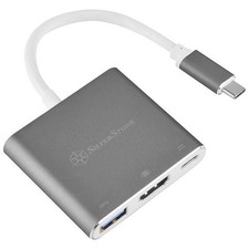 Silverstone EP08C (Charcoal) USB 3.1 Type-C to USB3.1 TYPE A/C/HDMI Conveter picture