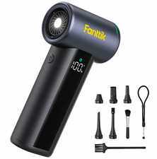 Fanttik Multi-Purpose Air Duster with Adjustable Speed w/ Nozzles & Brush picture