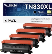 4 Pack Replacement for Brother TN830XL TN 830 TN830 Toner Cartridge for Brother picture