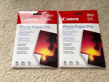 Canon 4x6 Photo Paper Pro 20 Sheets Lot of 2 picture